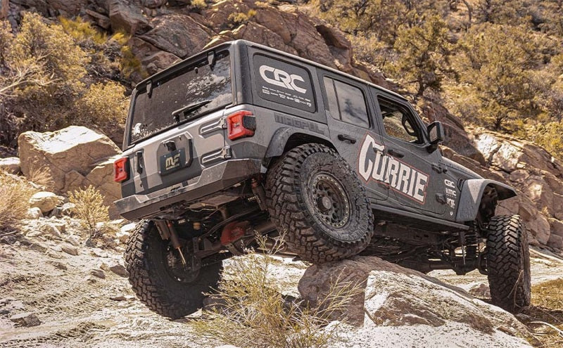 Magnaflow Cat-Back 2021 Jeep Wrangler 6.4L Rock Crawler Series Dual Exit Stainless Exhaust 19582 19582 Photo - Mounted