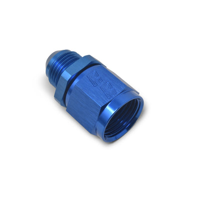 Russell -6 AN Female To -4 AN Male B-Nut Flare Reducer - Blue Finish 660000 Photo - out of package