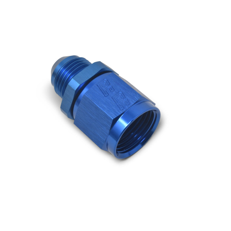 Russell -6 AN Female To -4 AN Male B-Nut Flare Reducer - Blue Finish 660000 Photo - out of package