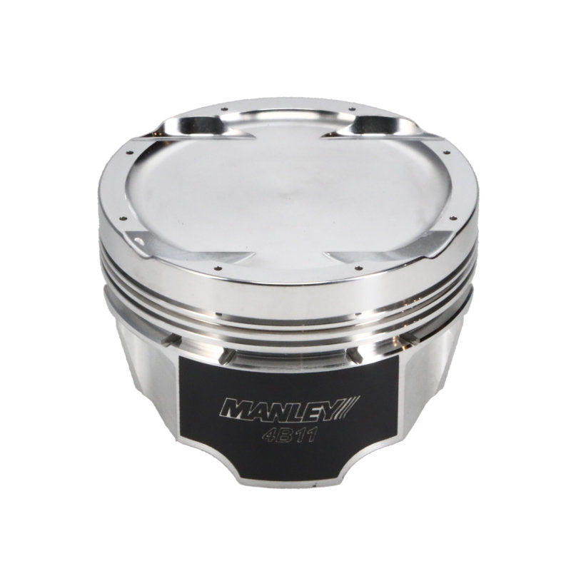 Manley 08+ Mitsubishi 4B11T 86.5mm (+.5mm) -11cc Dome 9.0:1 CR Turbo Tuff Series Piston Set w/ Rings 624205CE-4 624205CE-4 User 5