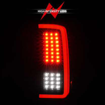 ANZO 2007-2013 Chevrolet Silverado1500/ 2500/ 3500 LED Tail Lights w/ Light Bar Black Housing Smoke 311381 311381 User 5