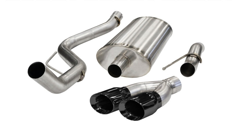 Corsa Performance 11-13 Ford F-150 Raptor 6.2L V8 Black Sport Cat-Back Exhaust 14387BLK Photo - Primary