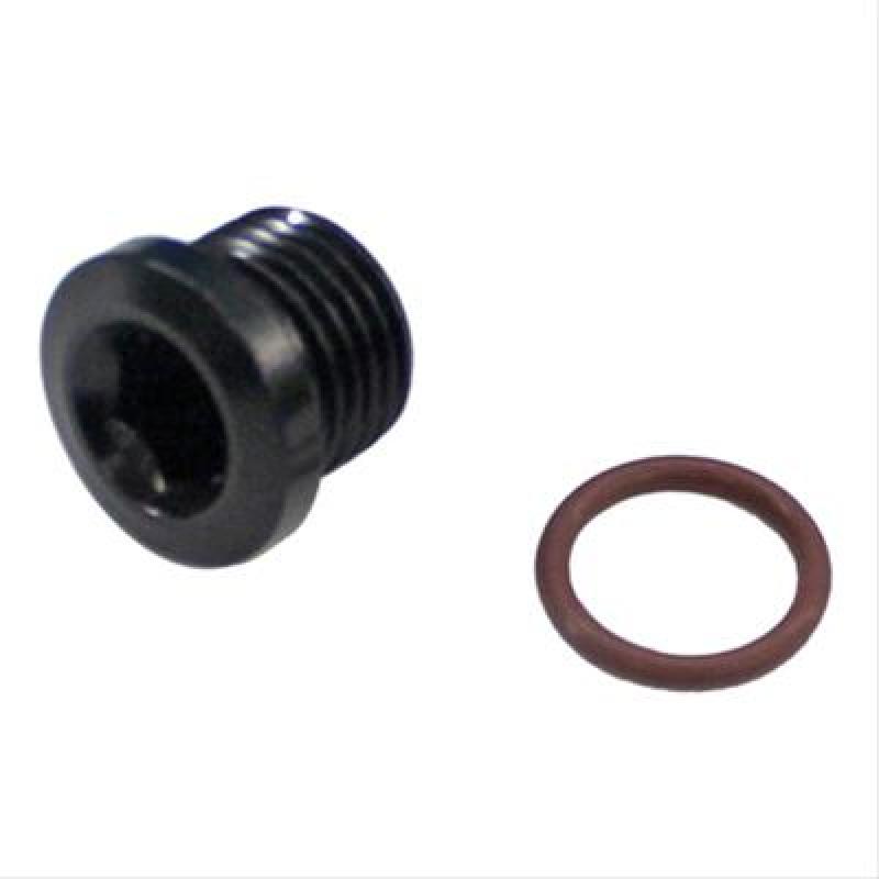 Fragola -10AN (7/8-14) Socket Hex Port Plug - Black 481310-BL 481310-BL Photo - Primary