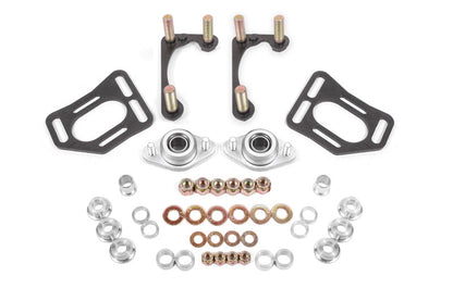 BMR Suspension BMR 90-93 Fox Mustang Caster Camber Plates - Black Hammertone WAK731H WAK731H Photo - Primary