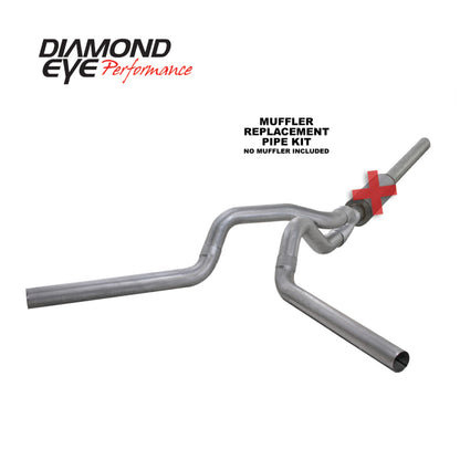 Diamond Eye Performance Diamond Eye KIT 4in CB MFLR RPLCMENT PIPE DUAL AL: 2004.5-2007.5 DODGE CUMMINS 600 K4236A-RP K4236A-RP Photo - Primary