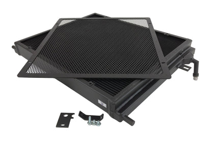 CSF BMW B58/B48 Front Mount Triple-Pass Heat Exchanger w/Rock Guard - Black 8131B 8131B Photo - out of package