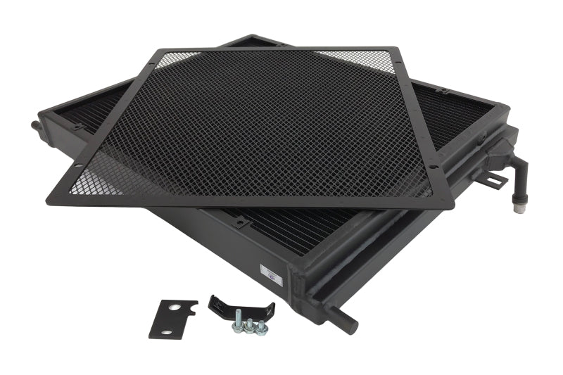 CSF BMW B58/B48 Front Mount Triple-Pass Heat Exchanger w/Rock Guard - Black 8131B 8131B Photo - out of package