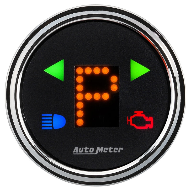 Autometer Designer 2-1/16in Chrome Domed Lens Black Dial PRNDL Gauge 1460 1460 User 3