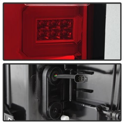 Spyder Chevy Silverado 2016-2017 Light Bar LED Tail Lights - Red Clear ALT-YD-CS16-LED-RC 5083753 5083753 Photo - Unmounted