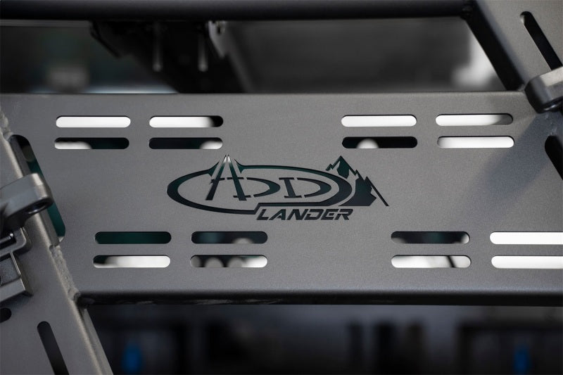 Addictive Desert Designs 2015+ Ford F-150 Overlander Chase Rack w/ 3rd Brake Light - Hammer Black C118822000103 C118822000103 Photo - Mounted