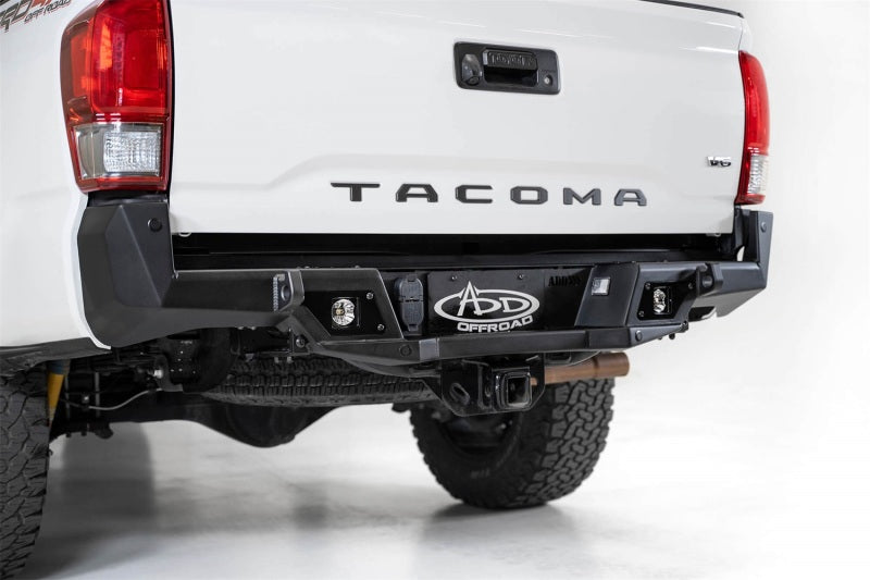 Addictive Desert Designs 16-19 Toyota Tacoma Stealth Fighter Rear Bumper w/ Backup Sensor Cutouts R681241280103 R681241280103 Photo - Mounted