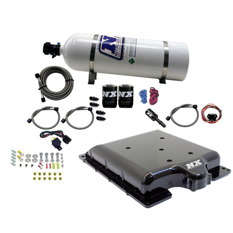 Nitrous Express Dodge Hellcat/Demon Supercharger Lid Nitrous Kit (100-400HP) w/15lb Bottle 20972-15 20972-15 Photo - Primary