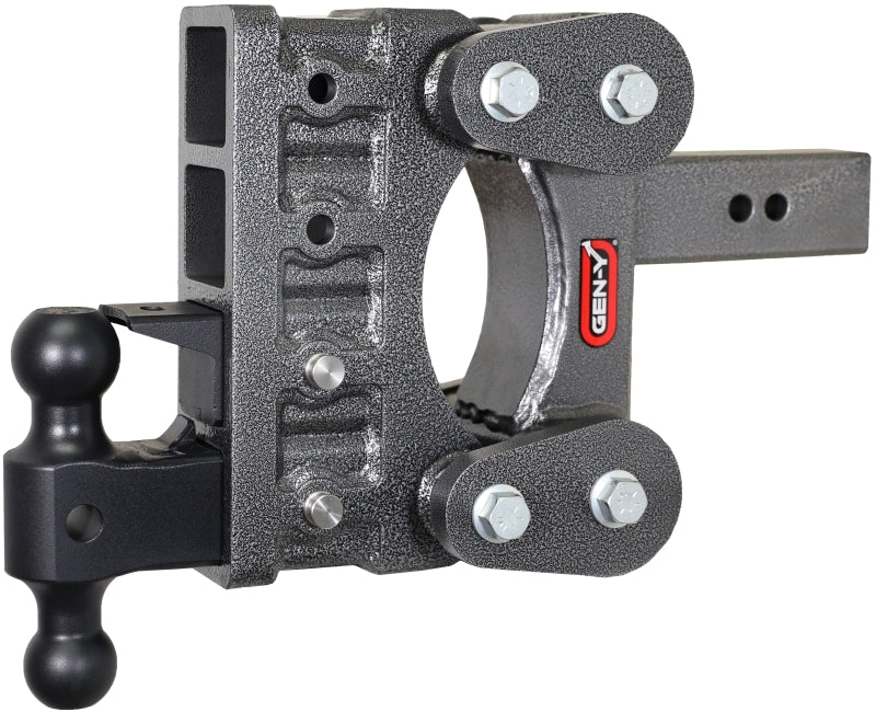 GEN-Y Hitch Gen-Y The Boss Torsion-Flex 2.5in Shank 6in Drop 21K Hitch w/GH-061 Dual-Ball/GH-062 Pintle Lock GH-1324 GH-1324 Photo - Primary
