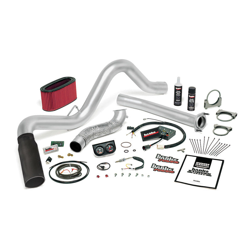 Banks Power 95.5-97 Ford 7.3L Auto Stinger System - SS Single Exhaust w/ Black Tip 48557-B 48557-B Photo - Primary