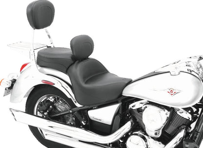Mustang Motorcycle Mustang 06-21 Kawasaki Vulcan 900 Classic, Custom Touring 1PC Seat w/Driver Backrest - Black 79417 79417 User 1