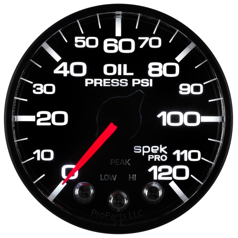 Autometer Spek-Pro - Nascar 2-1/16in Oil Press 0-120 psi Bfb Ecu P525328 P525328 User 5