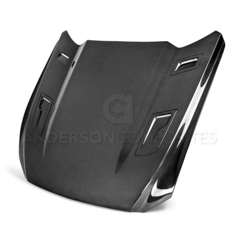 Anderson Composites 15-17 Ford Mustang Type-G Double Sided Hood AC-HD15FDMU-AT-DS AC-HD15FDMU-AT-DS Photo - Primary