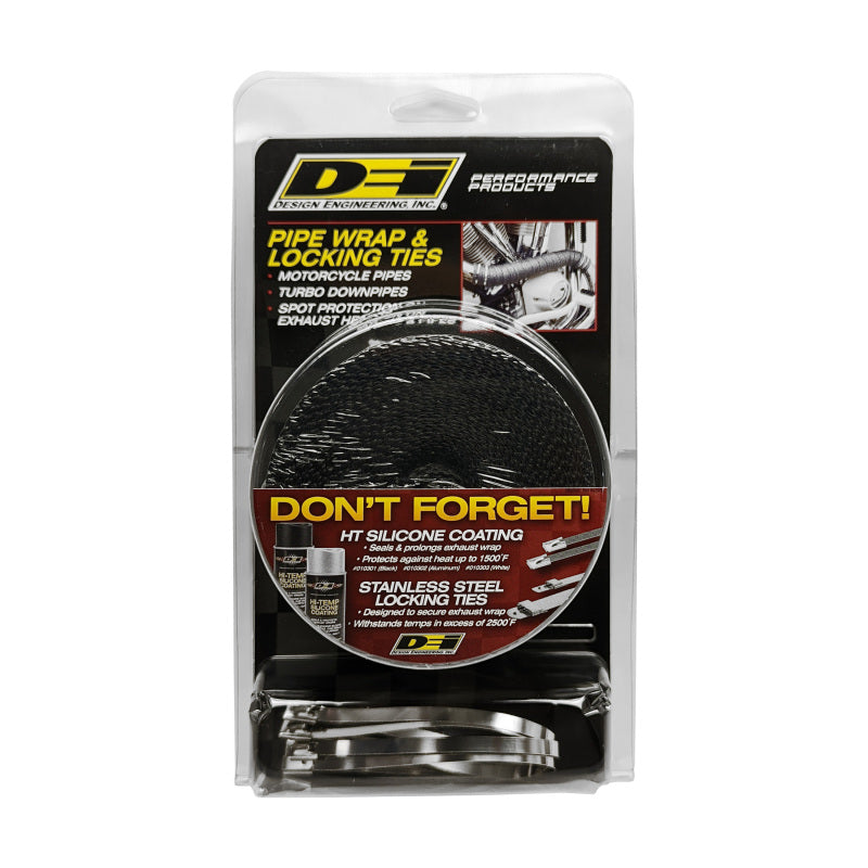 DEI Exhaust Wrap Kit - Pipe Wrap and Locking Tie - Black 10119 10119 Photo - Unmounted
