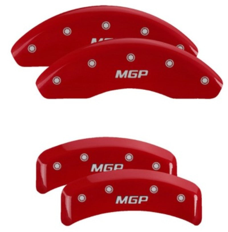MGP 4 Caliper Covers Engraved Front & Rear MGP Red Finish Silver Characters 1987 BMW 325 22238SMGPRD 22238SMGPRD User 1