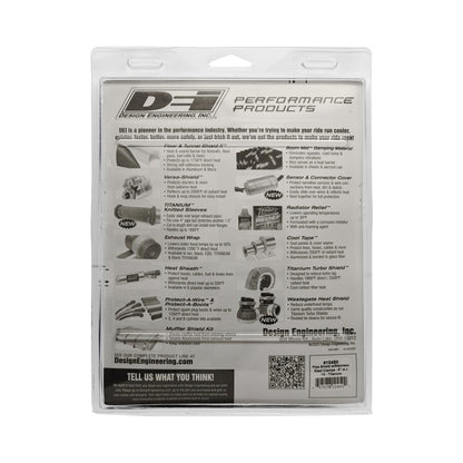 DEI Pipe Shield 6in w x 1ft - w/ Stainless Steel Clamps - Titanium 10450 10450 Photo - Unmounted