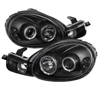 Spyder Dodge Neon 00-02 Projector Headlights LED Halo LED Black High H1 Low H1 PRO-YD-DN00-HL-BK 5009906 5009906 Photo - Primary
