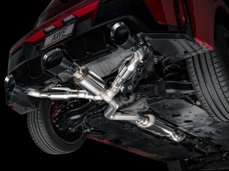 AWE Tuning 2023+ Toyota GR Corolla Touring Edition Exhaust - Diamond Black Tips 3015-53472 3015-53472 Photo - Mounted