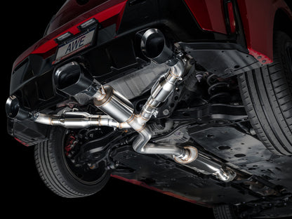 AWE Tuning 2023+ Toyota GR Corolla Touring Edition Exhaust - Diamond Black Tips 3015-53472 3015-53472 Photo - Mounted