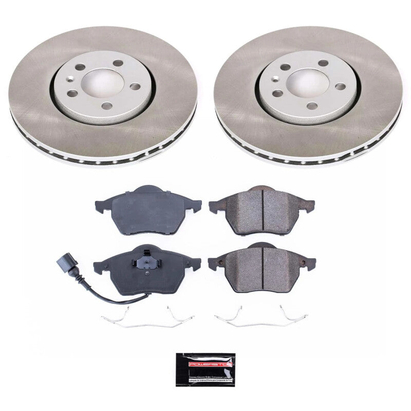 PowerStop Power Stop 99-05 Volkswagen Jetta Front Semi-Coated Rotor Kit SC898 SC898 Photo - Primary