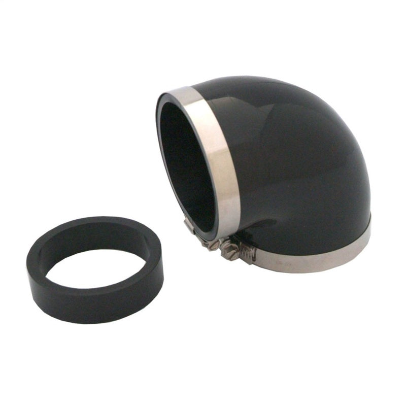 Spectre Coupler Elbow Reducer 3in. / 90 Degree w/2.5in. Insert (PVC) - Black 8791 8791 Photo - Primary