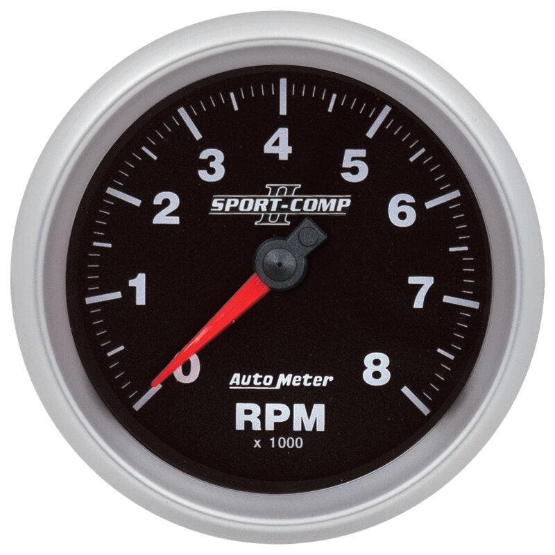 Autometer Sport-Comp II 3-3/8in 8K RPM SPN 190 Tachometer 880829 880829 Photo - Primary