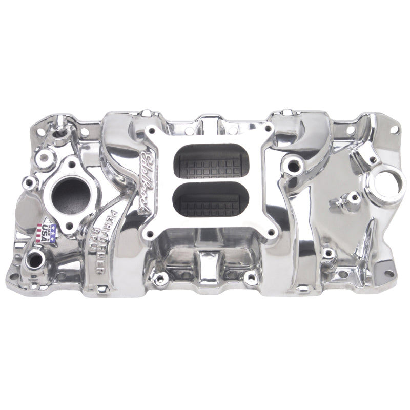 Edelbrock Perf. RPM Manifold Polished 71011 Photo - Primary