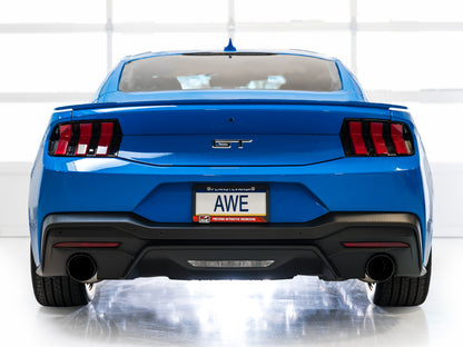 AWE Tuning AWE 2024 Ford Mustang GT Fastback S650 RWD Touring Catback Exhaust w/ Dual Diamond Black Tips 3015-33650 3015-33650 Photo - Mounted