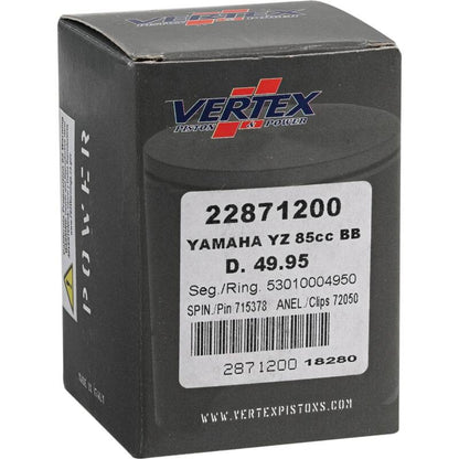 Vertex Pistons Vertex Piston 02-18 Yamaha YZ 85 85cc +2mm Cast Big Bore Piston Kit 92cc. 22871200 22871200 Photo - Primary