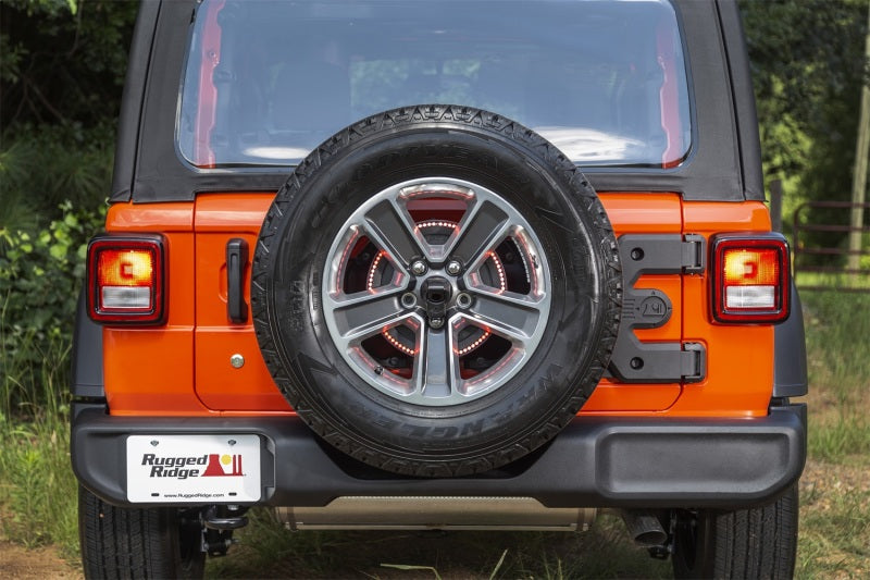 Rugged Ridge HD Tire Carrier Hinge Casting; 18-19 Jeep Wrangler JL 11546.56 Photo - Mounted