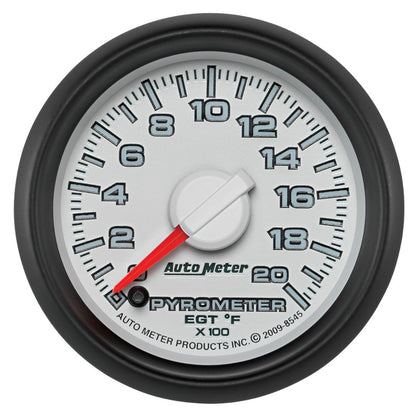 Autometer 2-1/16" Pyrometer, 0-2000 °F, Stepper Motor, Gen 3 Dodge Factory Match 8545 Photo - Primary