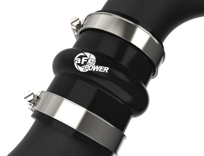 aFe 2024+ Toyota Tacoma BladeRunner  2.5in & 3in Aluminum Hot & Cold Charge Pipe Kit - Black 46-20724-B 46-20724-B Photo - Close Up