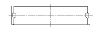 ACL Toyota 1GR-FE V6 Tundra Standard Size High Performance Main Bearing Set 4M8263H-STD 4M8263H-STD Technical Drawing