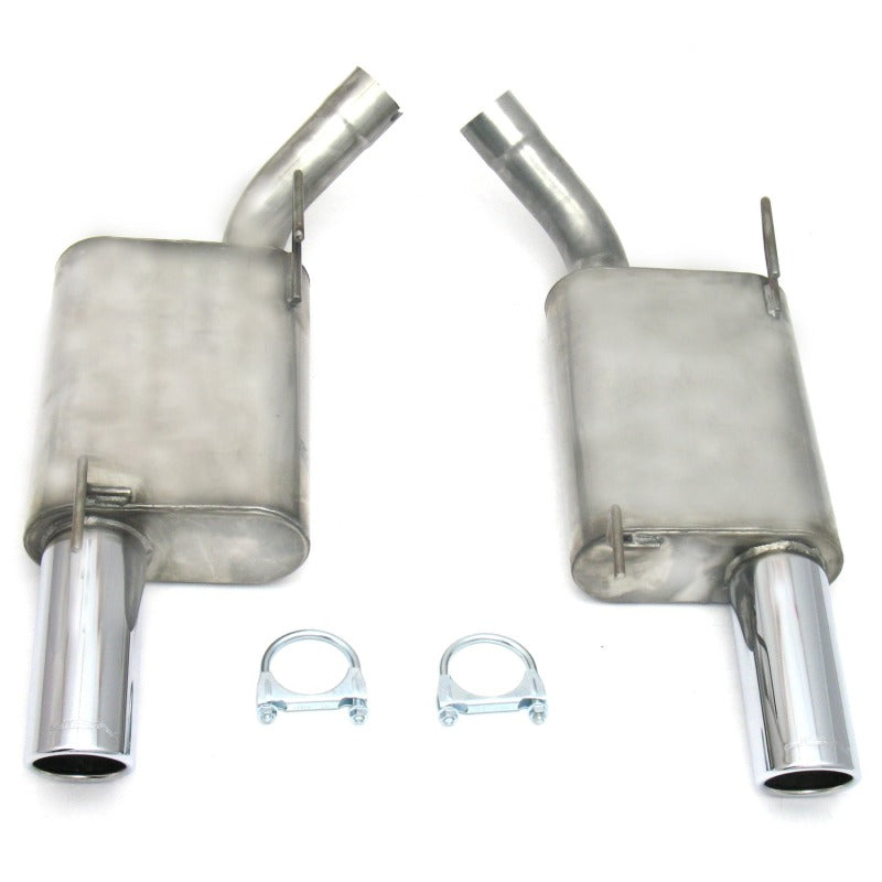 JBA 07-10 Ford Mustang GT/GT500 4.6L/5.4L 409SS Dual 3.5in Rear Exit Axle Back Exhaust 40-2627 40-2627 Photo - Primary