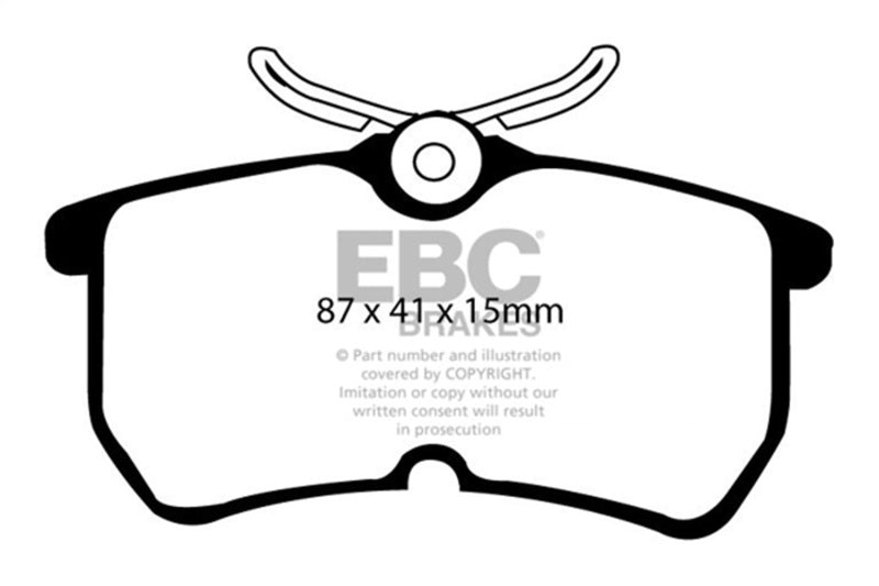 EBC 13-19 Ford Fiesta ST 1.6T Bluestuff Rear Brake Pads DP51218B DP51218B Photo - Primary