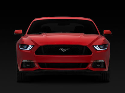 Raxiom 15-17 Ford Mustang Projector Headlights OEM HID Bulbs- Black Housing (Clear Lens) 407055 407055 Photo - Close Up