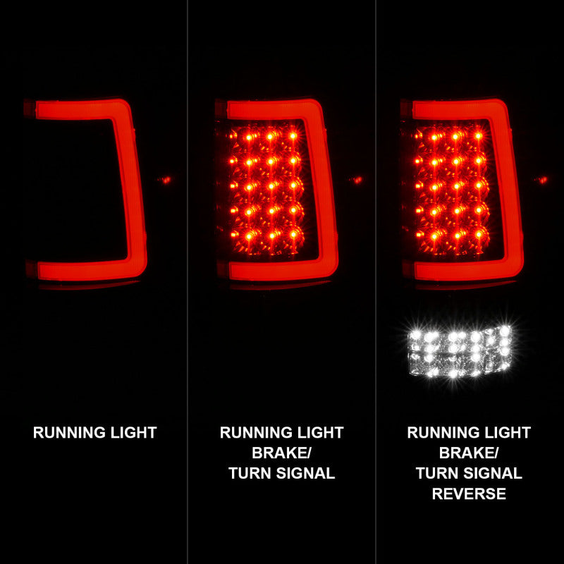 ANZO 2004-2006 Ford F-150 LED Tail Lights w/ Light Bar Black Housing Smoke Lens 311343 311343 User 1
