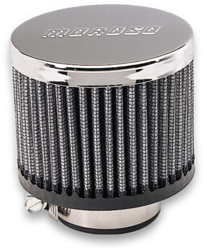 Moroso Valve Cover Filtered Breather, Non-Hooded Style, Clamp-on Type 68815 Photo - Primary