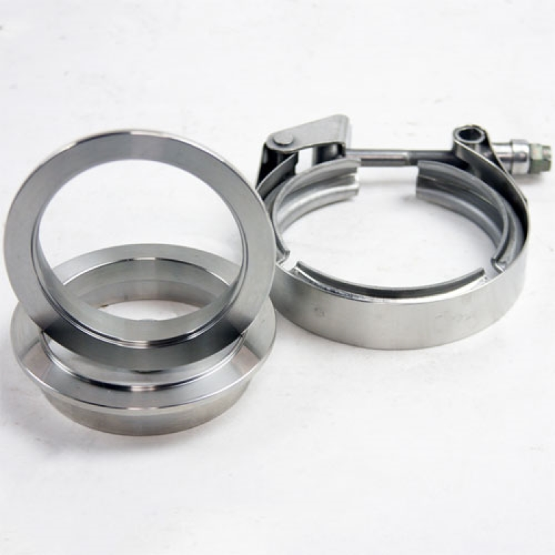 Granatelli Motor Sports Granatelli 4.0in Mild Steel Mating Male to Female Flanges w/V-Band Clamp 308540-1M 308540-1M Photo - Primary