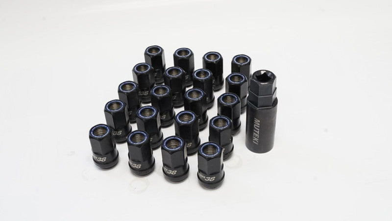 Wheel Mate Muteki HR38 Open End Lug Nuts 12x1.25 Titanium Chrome / Blue Ring HR3805TU HR3805TU User 1