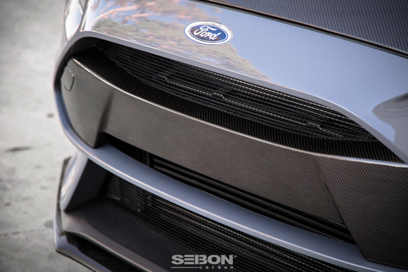 Seibon 16+ Ford Focus RS Carbon Fiber Front Bumper Garnish FBG16FDFO FBG16FDFO Photo - Primary