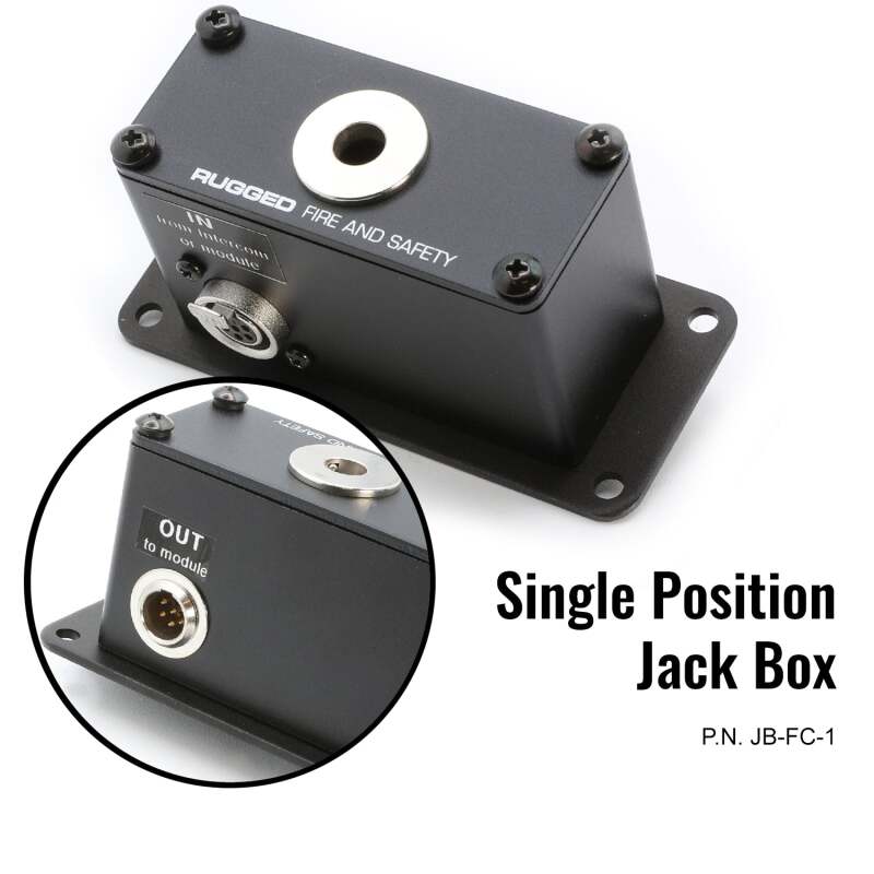 Rugged Radios Jack Box Headset Stations for RRP800 Fire & Safety Intercoms Dual Position Jack Box JB-FC-2 JB-FC-2 Photo - Primary