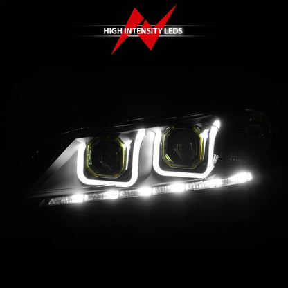 Anzo 2013-2015 Honda Accord Projector Headlights w/ U-Bar Black 121492 Photo - Unmounted