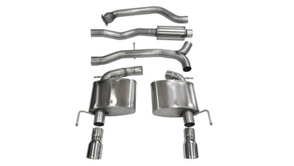 Corsa Performance 13-14 Cadillac ATS Sedan 2.0L A/T Polished Sport Dual Rear Cat-Back 14888 Photo - Primary
