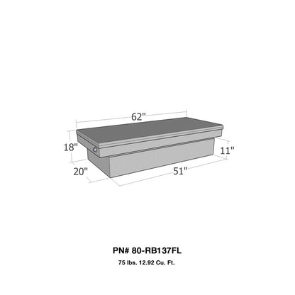 Westin/Brute Full Lid Mid Size / Down Size XOver Long Bed Only - Aluminum 80-RB137FL 80-RB137FL Photo - Primary