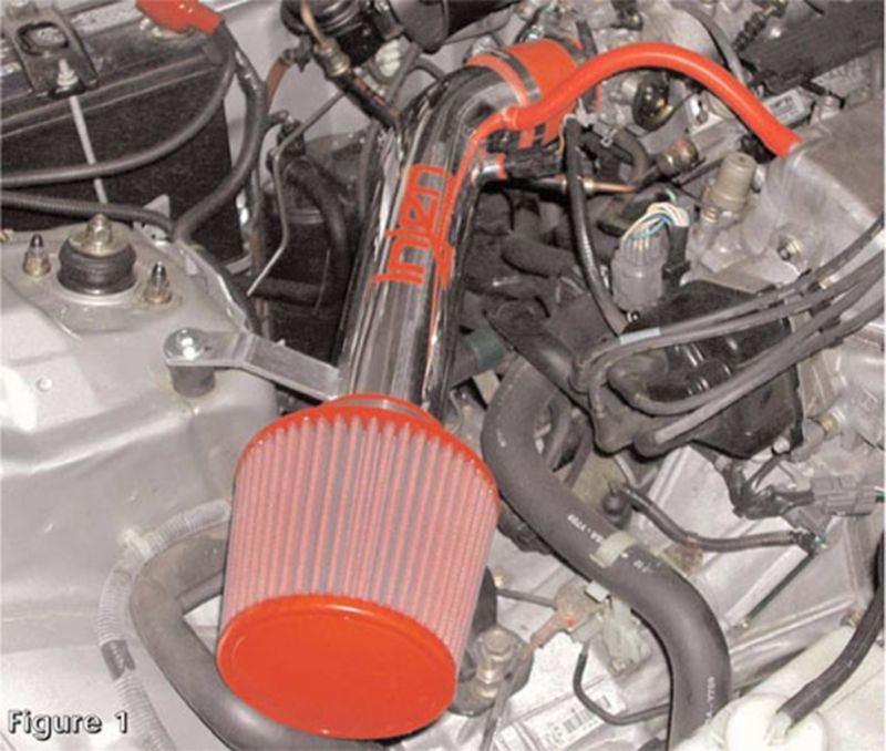 Injen 96-98 Honda Civic EL/EX/HX L4 1.6L Black IS Short Ram Cold Air Intake IS1550BLK IS1550BLK Photo - Mounted